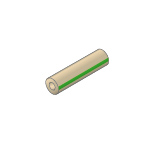 Vici Jour Striped PEEK Tubing, GREEN, 1/16'' OD x 0.75 mm ID, 25m/pkg - JR-T-6003-M25